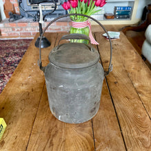 Load image into Gallery viewer, Antique Metal Milk Canister w/ Removable Top | Great for Flowers - The Celtic Farm