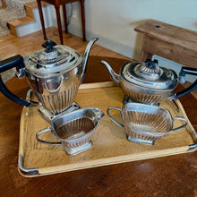 Load image into Gallery viewer, Antique Sheffield Silver Plated 4 Piece Tea &amp; Coffee Set - The Celtic Farm