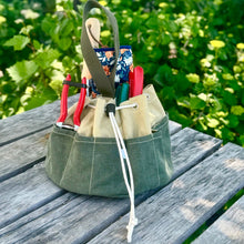 Load image into Gallery viewer, Garden Bucket Bag - Heavy Waxed Canvas - The Celtic Farm