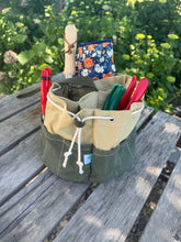 Load image into Gallery viewer, Garden Bucket Bag - Heavy Waxed Canvas - The Celtic Farm