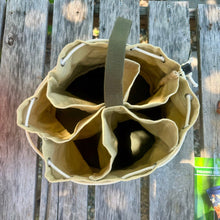 Load image into Gallery viewer, Garden Bucket Bag - Heavy Waxed Canvas - The Celtic Farm