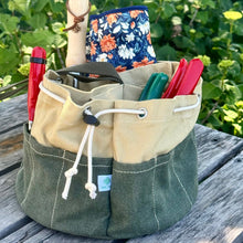 Load image into Gallery viewer, Garden Bucket Bag - Heavy Waxed Canvas - The Celtic Farm