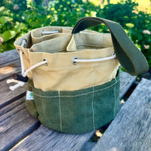 Load image into Gallery viewer, Garden Bucket Bag - Heavy Waxed Canvas - The Celtic Farm