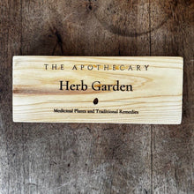 Load image into Gallery viewer, Herb Garden Sign — The Apothecary - The Celtic Farm