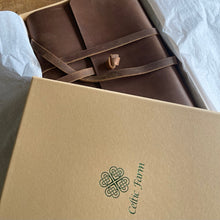 Load image into Gallery viewer, Leather Garden Journal and Diary - A Notebook for Garden Thoughts, Planning and Design - The Celtic Farm