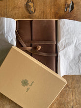 Load image into Gallery viewer, Leather Garden Journal and Diary - A Notebook for Garden Thoughts, Planning and Design - The Celtic Farm