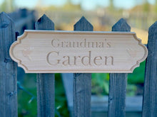Load image into Gallery viewer, Personalized Garden Sign – Heritage Series Hummingbird Haven Redwood Sign (Made in USA) - The Celtic Farm