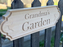 Load image into Gallery viewer, Personalized Garden Sign – Heritage Series Hummingbird Haven Redwood Sign (Made in USA) - The Celtic Farm