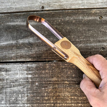 Load image into Gallery viewer, The Celtic Farm Copper Hoop Weeder — Oak Handle. - The Celtic Farm