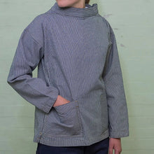 Load image into Gallery viewer, The Classic Garden Smock - Ticking Stripe - The Celtic Farm