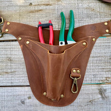 Load image into Gallery viewer, The Precision Garden Tool Bundle – Leather Belt, Carbon Pruners &amp; Micro - Tip Shears - The Celtic Farm