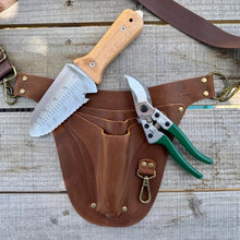 Load image into Gallery viewer, The Ultimate Garden Tool Gift Set – Leather Belt, Precision Pruners &amp; Hori Hori Knife - The Celtic Farm