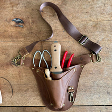 Load image into Gallery viewer, Ultimate Leather Garden Tool Belt &amp; Holder - Extra Rivet Reinforced, Master Gardener Designed - The Celtic Farm