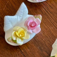 Load image into Gallery viewer, Vintage Coalport Flower Place Card Holders | Bone China - The Celtic Farm
