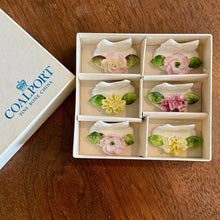 Load image into Gallery viewer, Vintage Coalport Flower Place Card Holders | Bone China - The Celtic Farm
