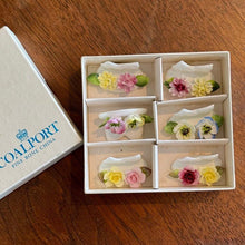 Load image into Gallery viewer, Vintage Coalport Flower Place Card Holders | Bone China - The Celtic Farm