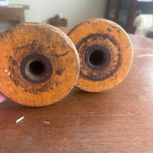 Load image into Gallery viewer, Vintage Wooden Spool Candleholders (Mismatched) - The Celtic Farm