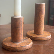 Load image into Gallery viewer, Vintage Wooden Spool Candleholders (Mismatched) - The Celtic Farm