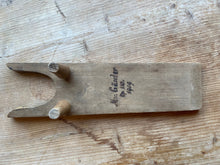 Load image into Gallery viewer, Antique Decorative Pyrography Floral Boot Jack (1909)