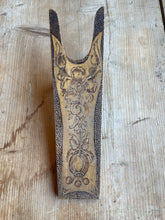 Load image into Gallery viewer, Antique Decorative Pyrography Floral Boot Jack (1909)