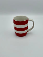 Load image into Gallery viewer, Cornishware Red Striped Mug Set of 4 (12oz) by T.G. Green