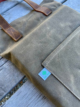 Load image into Gallery viewer, Garden Kneeler Pad - Waxed Canvas Garden Pad - The Celtic Farm