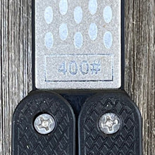 Load image into Gallery viewer, Garden Tool Sharpener - Diamond + Carbon Steel Hone Reversible Paddle For Sharpening Pruners, Clippers Mower Blades and Scissors - The Celtic Farm