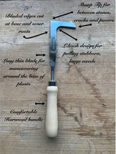 Load image into Gallery viewer, Garden Weeding Tool - Stainless and Hardwood - The Celtic Farm