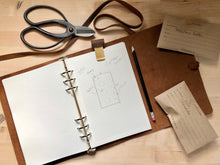 Load image into Gallery viewer, Leather Garden Journal and Diary - A Notebook for Garden Thoughts, Planning and Design - The Celtic Farm