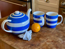 Load image into Gallery viewer, Mother's Day Tea Set - Cornishware - Betty Teapot and Two Mugs - The Celtic Farm