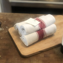 Load image into Gallery viewer, Striped Cotton Kitchen Towel Set (3) - High Weight Cotton Dish Towel Set with Herringbone Weave - The Celtic Farm