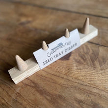 Load image into Gallery viewer, Wood Dibbler for Seed Trays &amp; Beds- Line Seed Hole Maker - The Celtic Farm